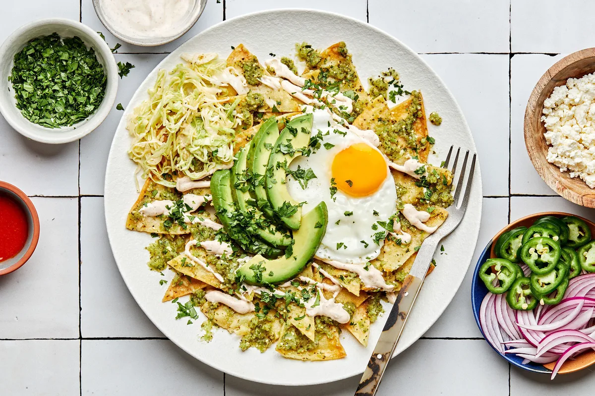 Chilaquiles and egg